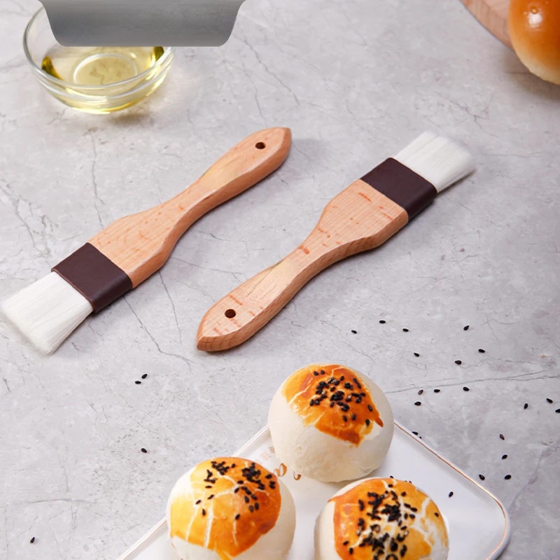 Flour pastry brush Cake pastry pancake baking utensils Food grade beech wool brush Barbecue tools kitchen accessories