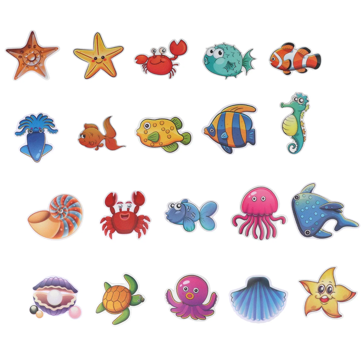 

20 Pcs Animal Bathtub Appliques Safety Sticker Anti-slip Decals for Bathroom Stickers Waterproof