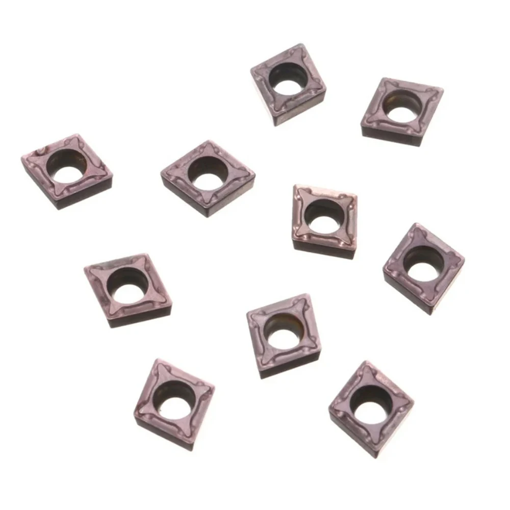 CNC Cutting Tool Holder 4 Set of 7/8/10/12mm SCLCR Lathe Boring Bar Turning Tool Holder +10Pcs CCMT 0602 Inserts Blades