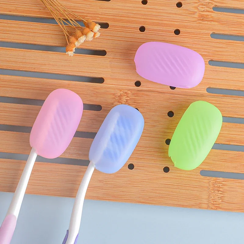 Silicone Toothbrush Head Covers Portable Toothbrush Cover Case Travel Hiking Camping Box Brush Cap Case Support 1pc toothbrush covers