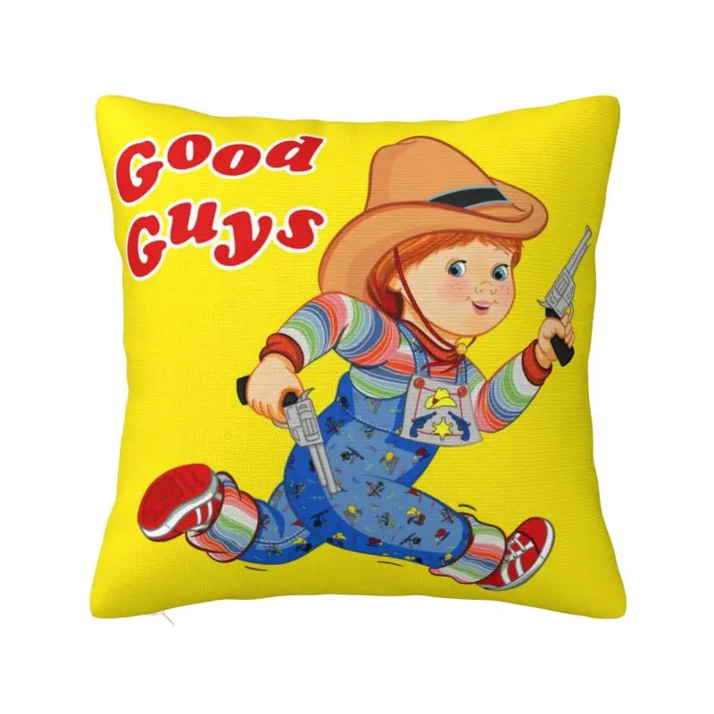 Cartoon Good Guys Cowboy Throw Pillow Covers Decor Home Kawaii Children'S Play Chucky Cushion Decoration Salon Square Pillow