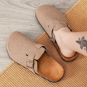 Men's Boken Shoes for Lazy People Breathable Comfortable in Summer Non Slip Sole Beach Outdoor Party Fashionable Couple Slippers