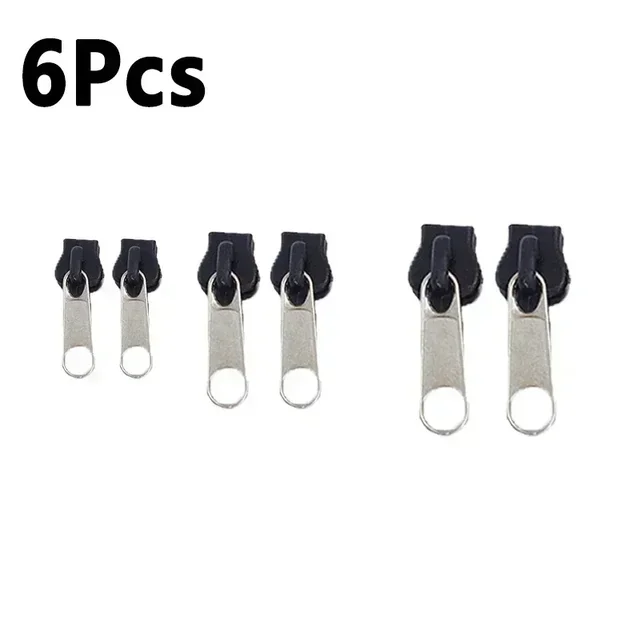 thumbnail image 1 of 6pcs Instant Zipper Universal Instant Fix Repair Kit Replacement Zip Slider Teeth Multifunctional Clothing Replacement Zipper, 1 of 4