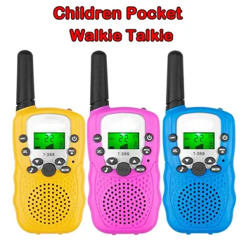 2Pcs/Set Mini Walkie Talkie Children Toy 3 Mile Range Two Way Receiver 1