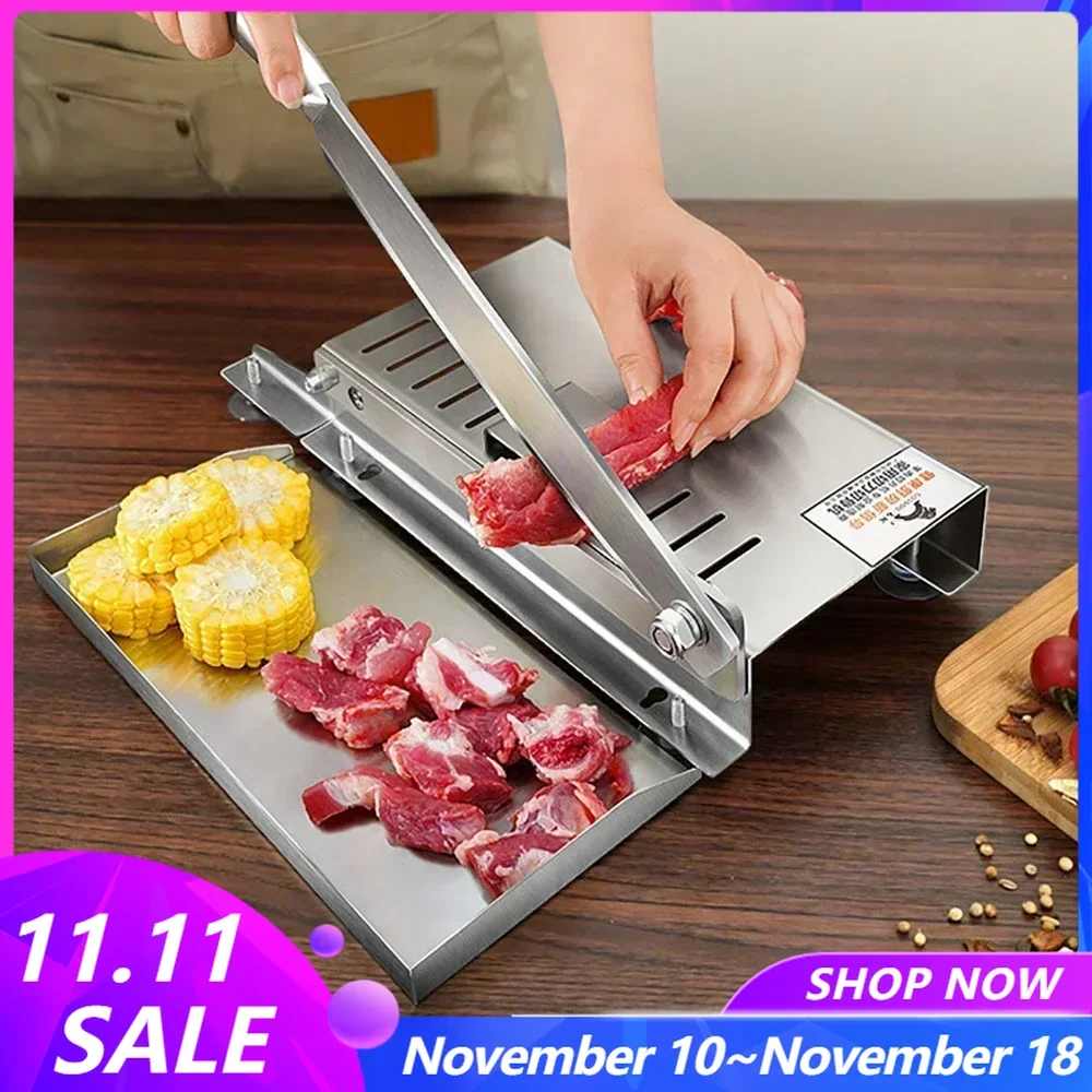 Food Slicer Home Kitchen Manual Frozen Meat Slicer Bone Cutting Tool