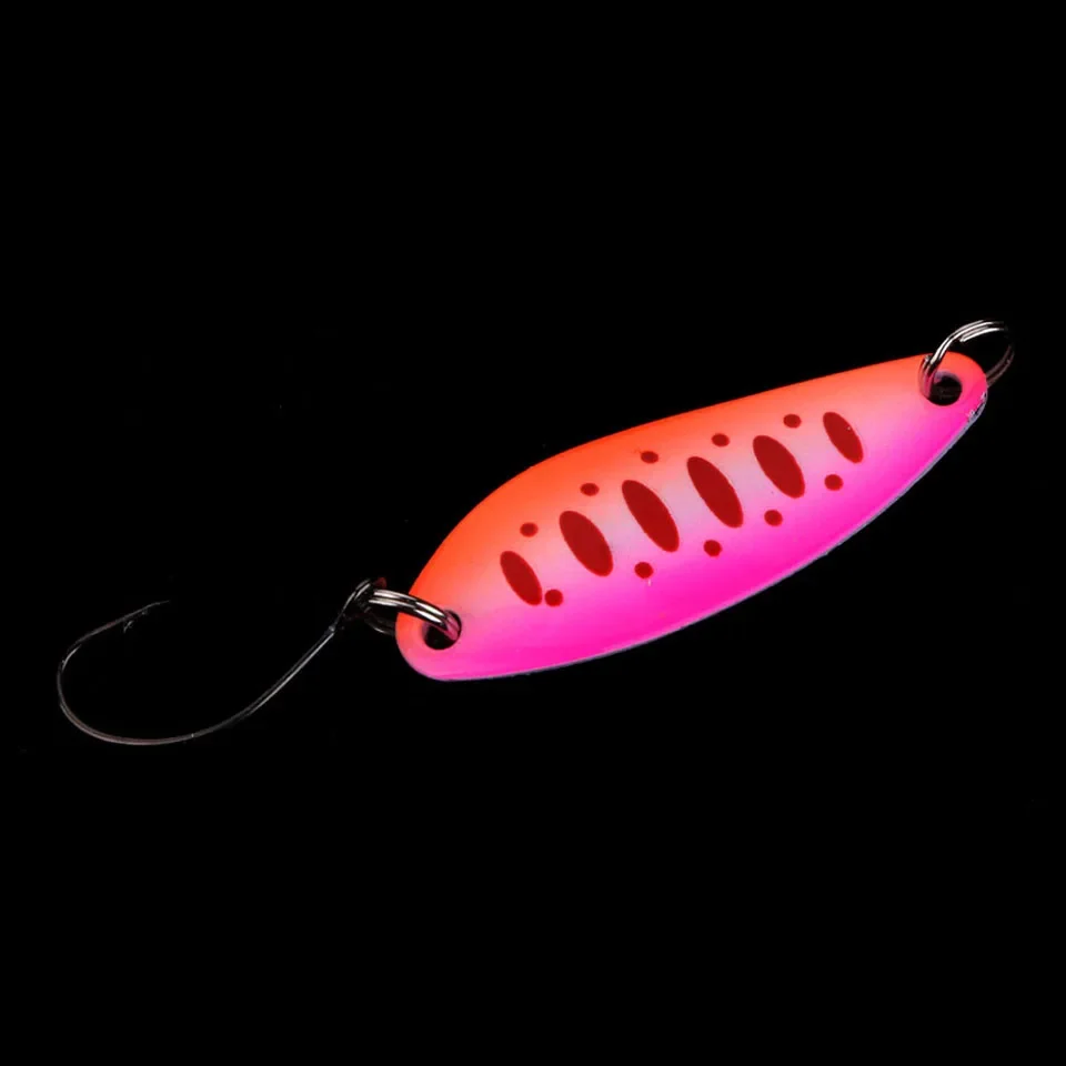 5/6PCS 3.5g/5g Fishing Bait Fishing Metal Spoon Lure Bait For Trout Bass Spoons Small Hard Sequins Spinner Spoon 4