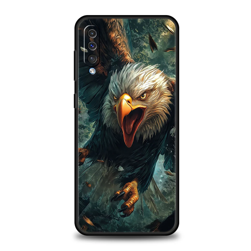 Handyhülle für Samsung Galaxy A16/A34/A24/A22/A12/A54/A52/A02/A03/A06/A70/A50/A10/A20/5G Weiche TPU-Hülle Eagle Hawk Bird Animal – Detail 6