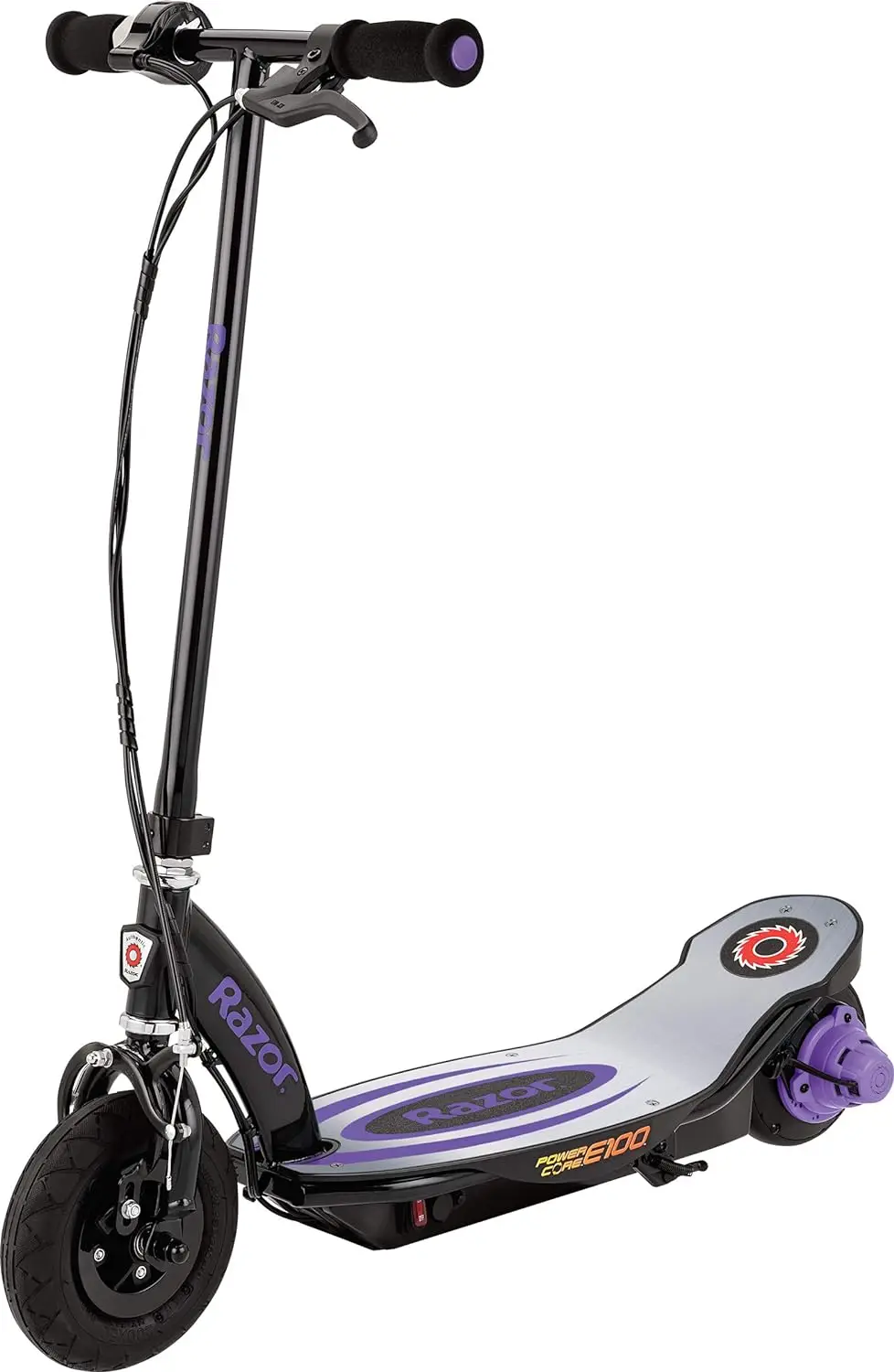 

E100 Scooter for Kids Ages 8+ - 100w Hub Motor, 8" Pneumatic Tire, Up to 11 mph and 60 min Ride Time, For Riders up to 120 to
