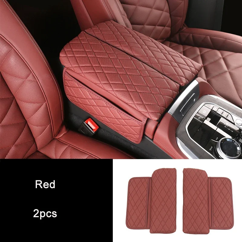 BMW X5 X5L G05 X7 G07 용 가죽 팔걸이 보호 쿠션 트림 2019  2024 LHD 자동차 센터 콘솔 팔걸이 박스 커버 PU