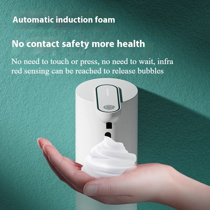 Smart USB Charging Foam Style Automatic Induction Soap Dispenser Wall Mounted Desktop Wash Hand Machine for Bathroom