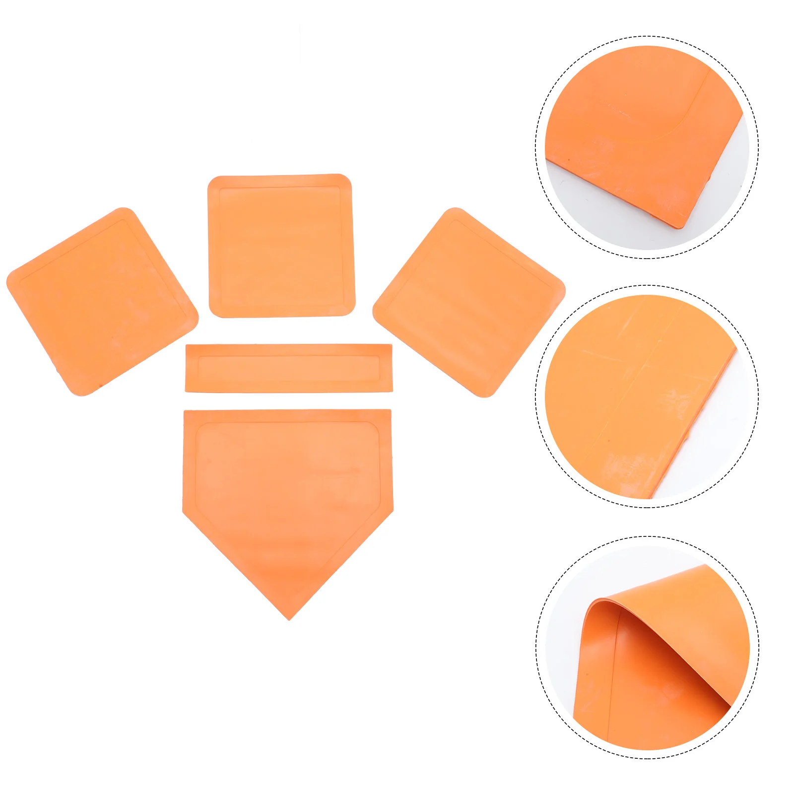 Baseball Softball Mat Pitcher Rubber Plate for Training Teeball Non Slip Accessories Kickball Thrown down