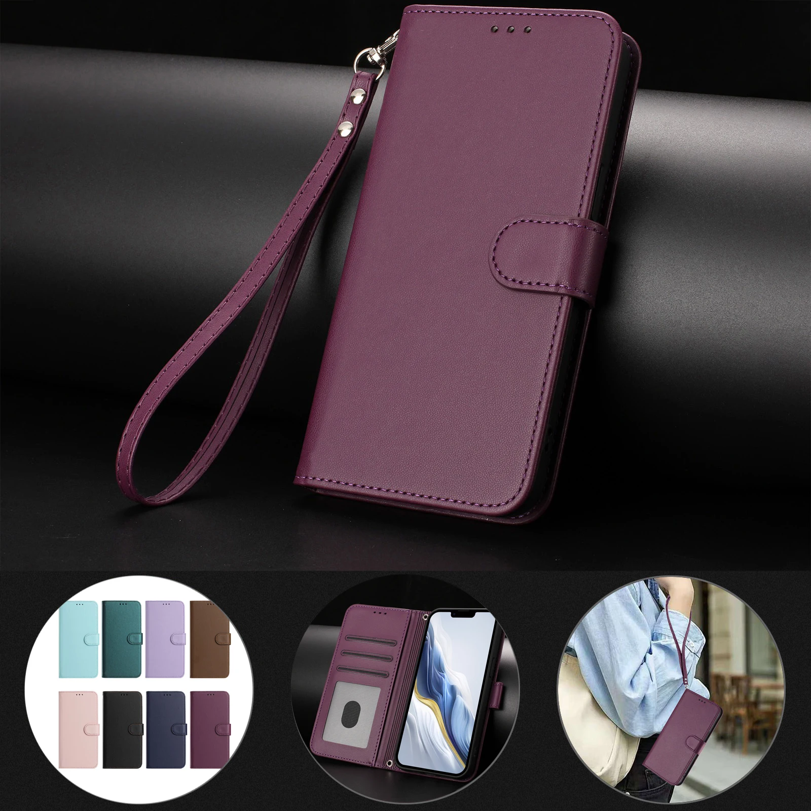 Funda Redmi Note 12 Pro Funda Tipo Billetera FOXDOCK Para OPPO Realme 10 Pro Plus - Tapa Flip Con Tarjetero Funda Xiaomi Redmi Note 13 Pro 5g
