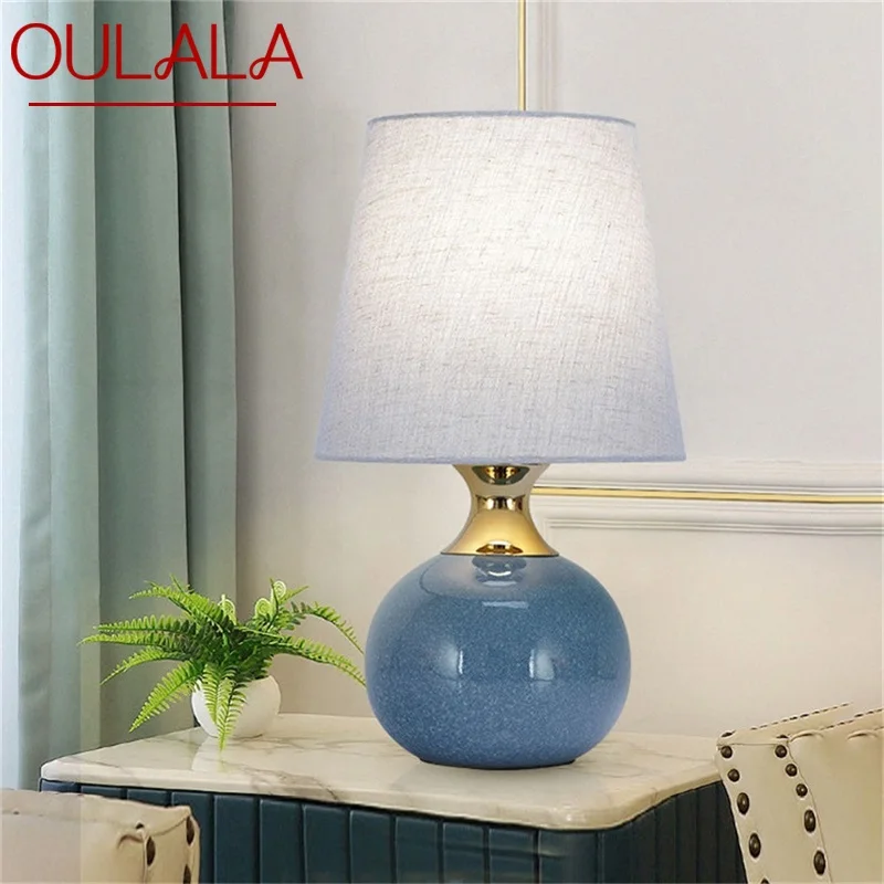 

TYLA Touch Dimmer Table Desk Light Contemporary Ceramic Luxury Lamp Decorative for Home Bedside