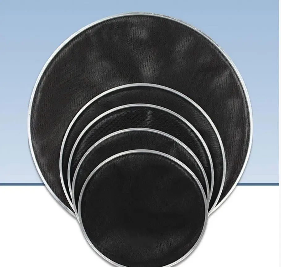 Bass Drum Head Mufflers External Mute Accessories Mesh Silent Drumhead Replacement for Drum Kick Bass Snares Tom Percussion