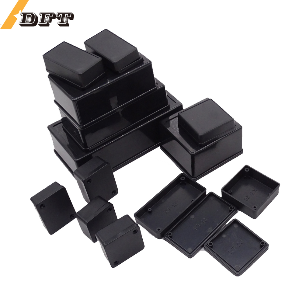 black Waterproof ABS Plastic Project Box Storage Shell Housing Instrument Case Enclosure Control Boxes Electronic Supplies