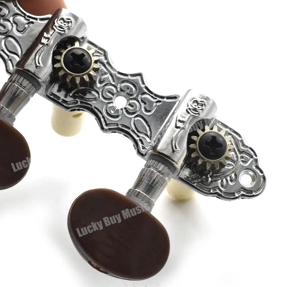 1Set Guitar Machine Heads Classic Guitar String Tuning Pegs Key Tuners Keys Part Parts Accessorie