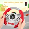Montessori Eletric Simulation Steering Wheel Toy With Light Sound Baby Kids Musical Educational Copilot Stroller Steering Toy 3