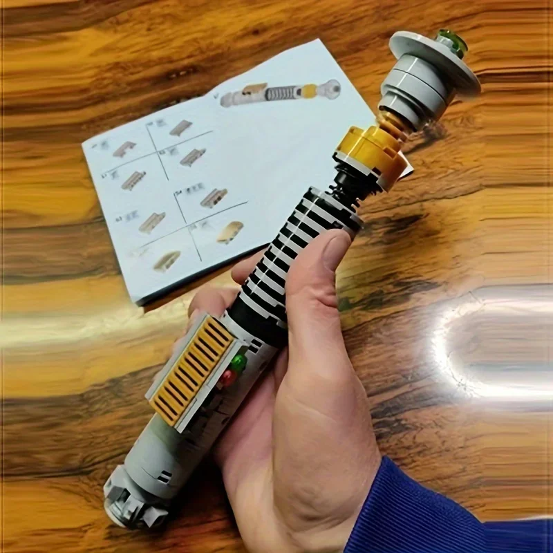 Classic Lightsaber Hilt Building Block Set - Creative Military-Inspired Model Toy Gift