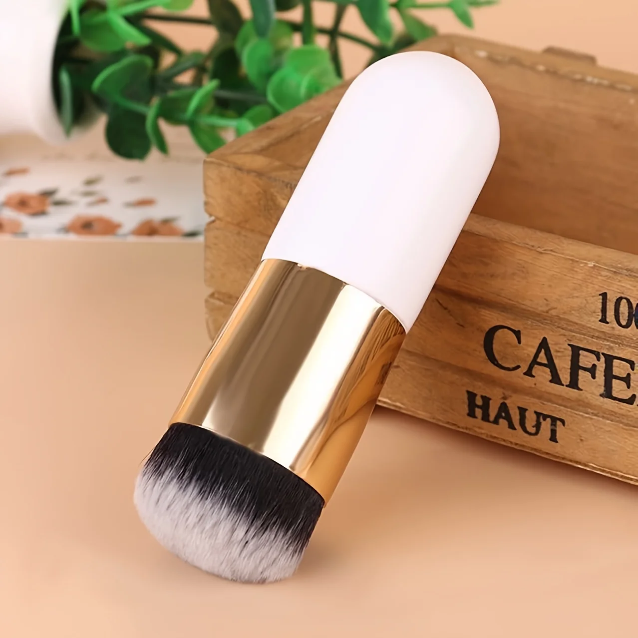 Foundation Brush Flat Edge Vegan Fiber
