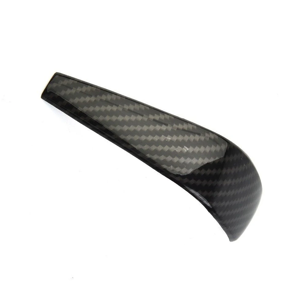 

1 Piece ABS Car Gear Shift Knob Cover For BMW 1 3 Series X1 E87 E90 E84 Carbon Fiber Automatic Gear Shift Knob Covers