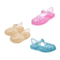 FOCUSNORM 5 Colors Summer Fashion Little Girls Sandals Shoes 0-8Y Closed Toe Princess Costume Beach Flat Sandals 1