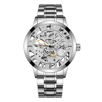 UTHAI M5 Leisure and Fashion Men watch Belt Hollow out Automatic Mechanical Watch Business Clock Gift watches for man