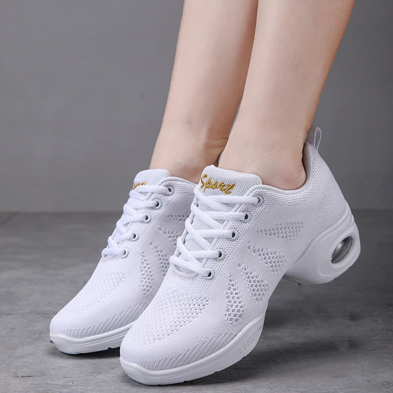 Women's Dance Shoes Soft Outsole Woman Breath Jazz Sports Sneakers Girl's Ladies Modern Jazz Dancing Shoes Hip Hop dance shoes