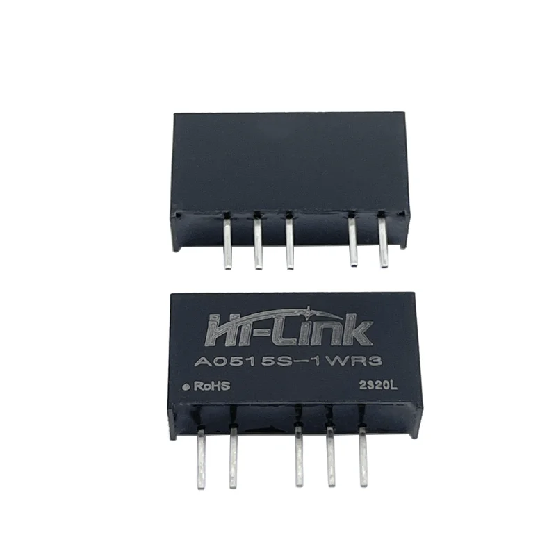 

20pcs Hi-Link Smart Home mini 1W 5V To 15V 34mA Efficiency 90% Isolated Unregulated DC DC Power Supply Module A0515S-1WR3