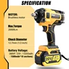 BINGK 2000N.M Torque Brushless Electric Impact Wrench For Trucks 1/2 inch Lithium-Ion Battery Cordless Wrench Driver Power Toos 3