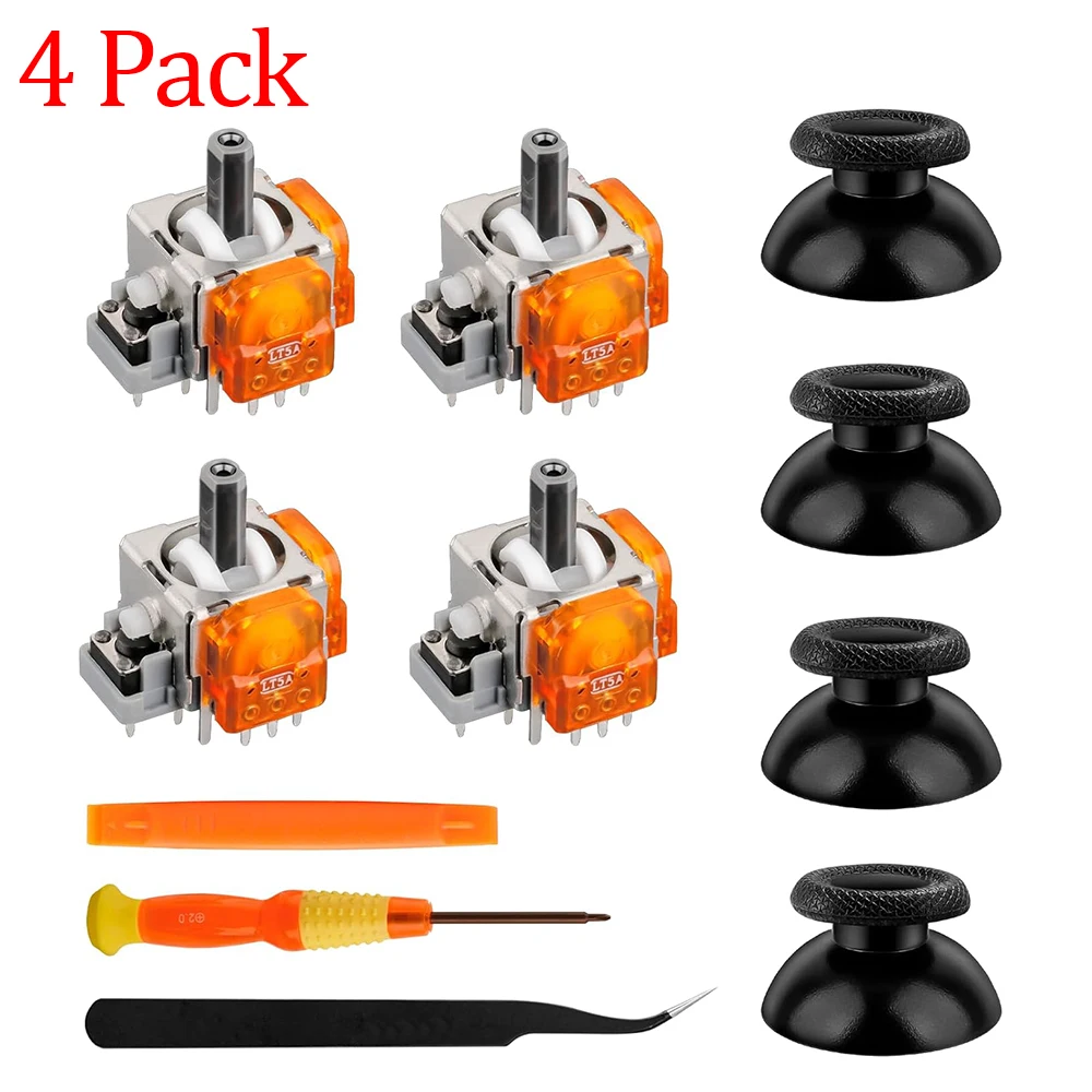 TMR電磁ジョイスティック交換用 PS5コントローラー2/4パック アンチ