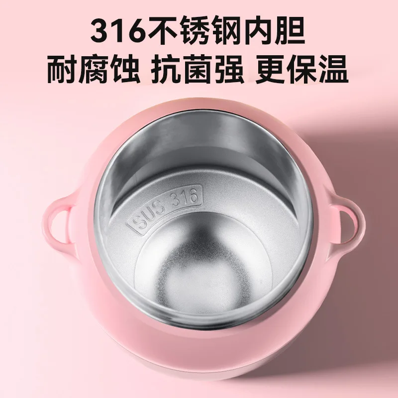 네이처하이크 & Blackdog 보온 컵, 빨대 컵, 스테인리스 스틸, 대용량, 휴대용 귀여운 물컵, 스포츠 병