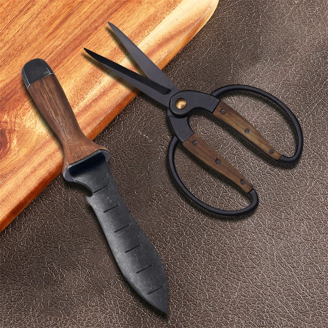 1/2PCS，Professional Stainless Steel Garden Tools Garden Shovel Hand Trowel Rake Cultivator Weeder Pruning Shears Grafting Tool 6