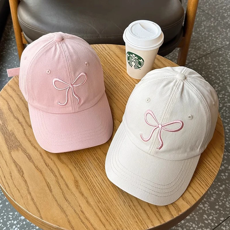 Baseball Cap Sun Hat Womens Trendy Bow Y2k Aesthetic Preppy Hiking Travel Trucker Hat