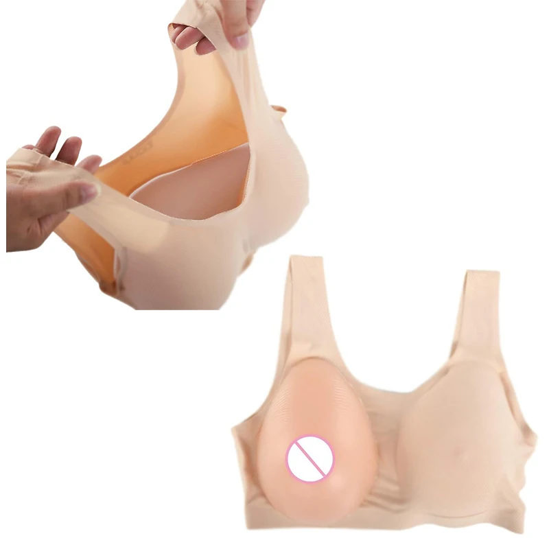 Silicone Soft Breast Enhancer Pads Oversized Fake Boobs Bra Underwear Prosthesis Shemale Drag Queen Transgender Cosplay Costume