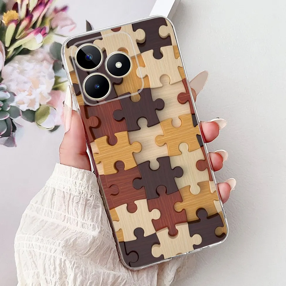 Clear Cute Cat & Butterfly Design Phone Case with Flower Accents - Stylish Protective Back Cover