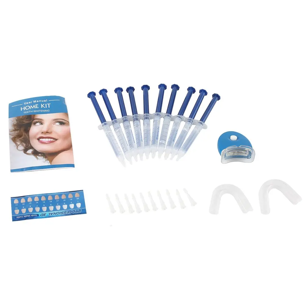 10pcs/Bag 5D Gel Teeth Whitening kit White Tooth Dental Tool Oral Hygiene Care For False Teeth Veneers 44% Peroxide teeth whitening kit