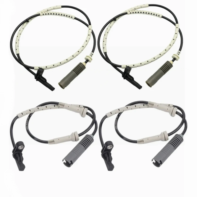 Auto Speed Sensor 4Pcs Car Front & Rear ABS Wheel Speed Sensor for BMW E81 E82 E87 E90 34526760424 34526762476