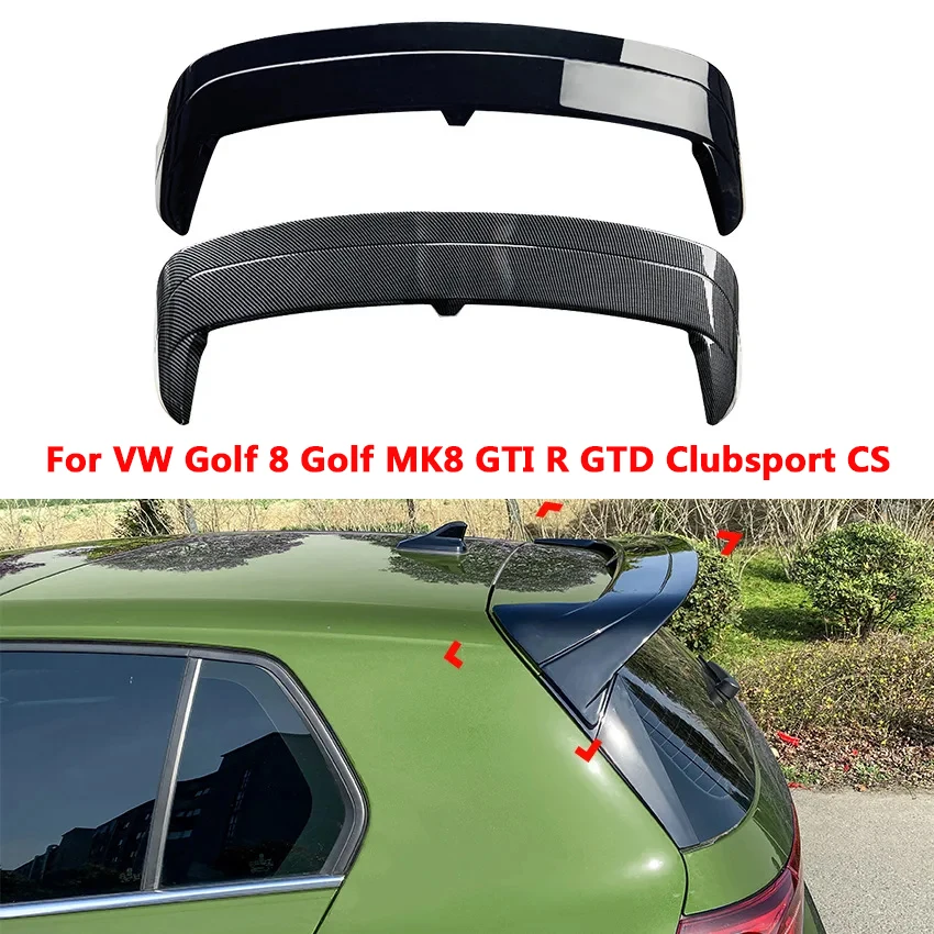 Ala Di Coda Spoiler Ad Ala Del Vento Fissa Per Vw Golf 8 Golf Mk8 Gti R Gtd Clubsport Cs Car Roof Trunk Top Lip Wing