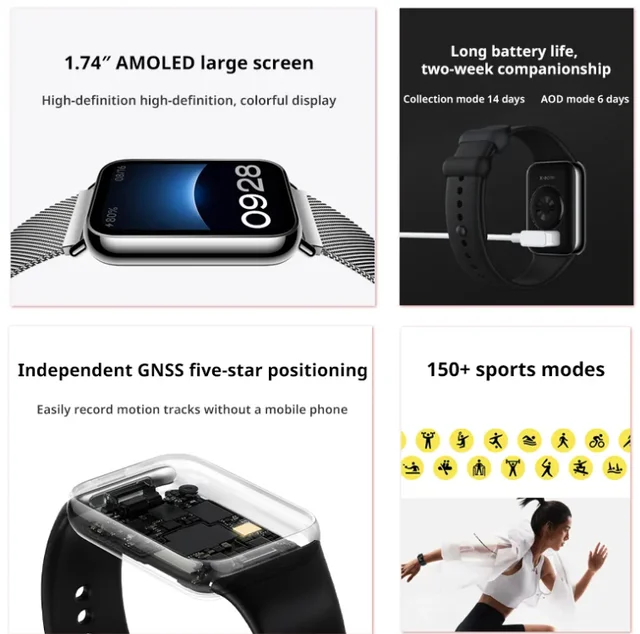 in stock ! Xiaomi Mi Band 8 Pro Smart Bracelet AMOLED Screen GPS