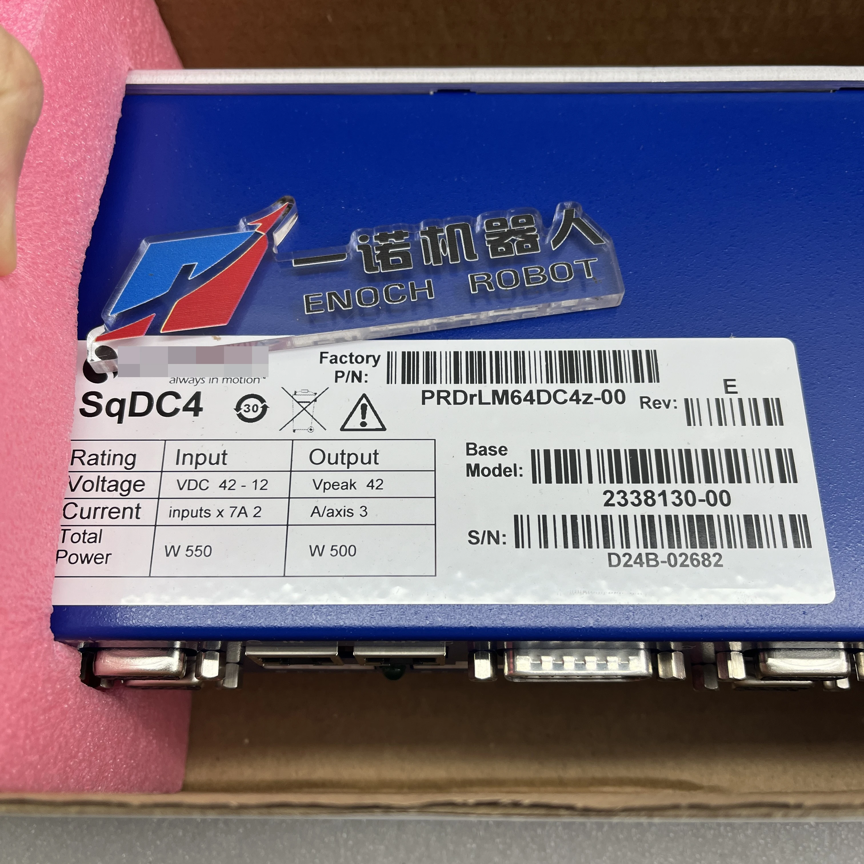 2338130-00 SQDC4 PRDRLM64DC4Z-00 Servo Drive Used in Good Condition