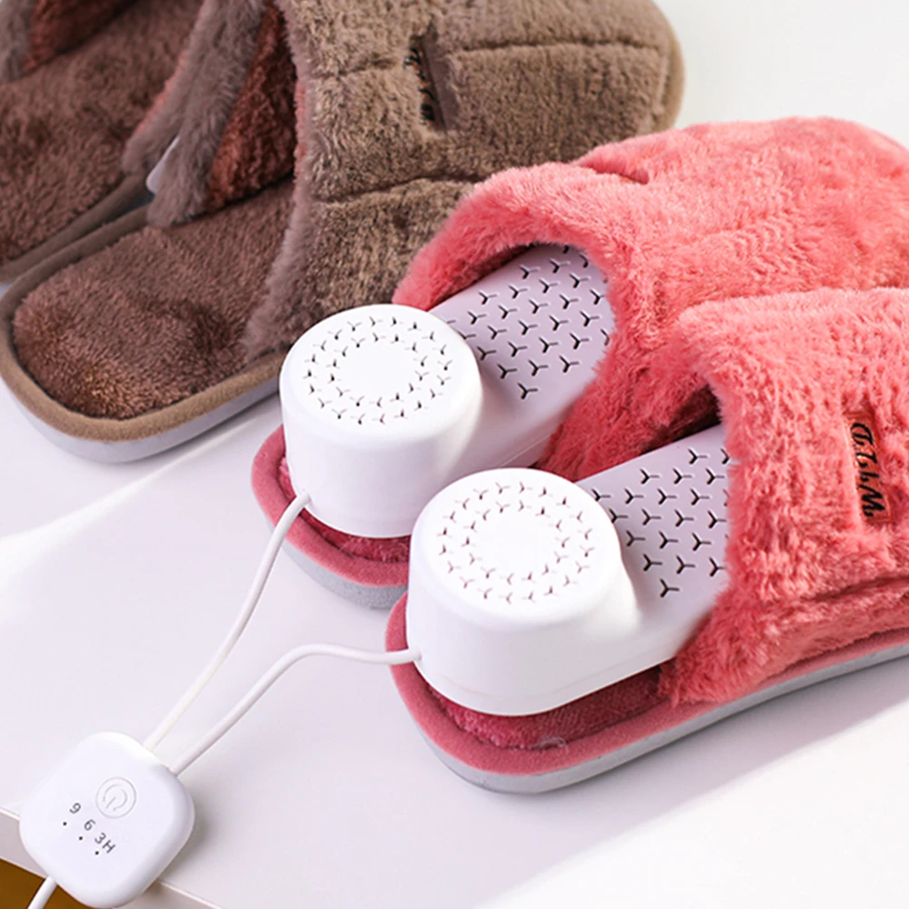 เครื่องอบรองเท้าแบบตั้งเวลา USB สำหรับใช้ในบ้าน ช่วยขจัดกลิ่น อบแห้งเร็ว ให้ความอบอุ่น กำจัดกลิ่นอับ สำหรับรองเท้าบูท/ถุงเท้า/ถุงมือ 1