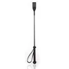 Training  Outdoor Sports Equestrian Durable Black PU Leather Portable Lightweight Horse Whip Non Slip Handle 3