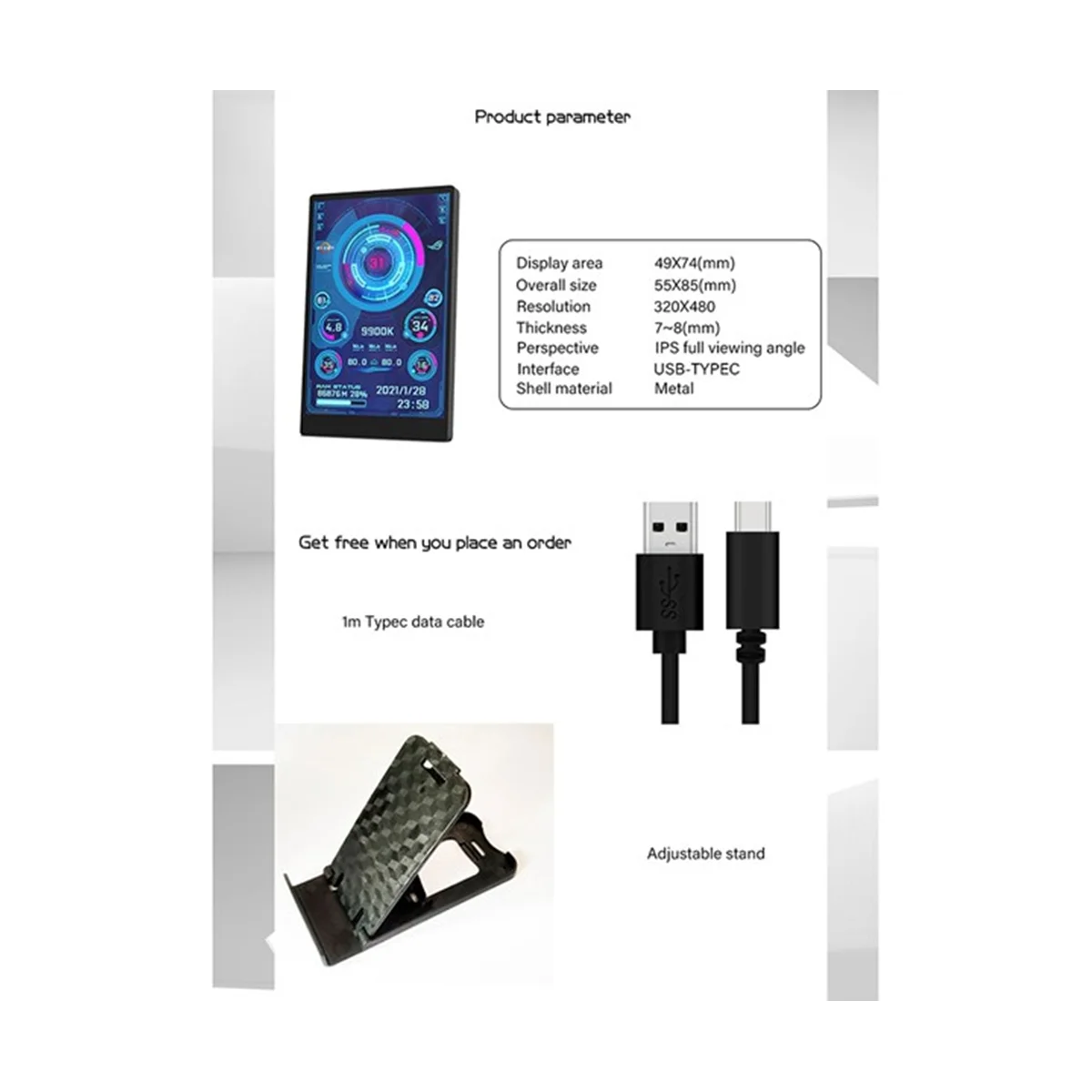 ̴ ITX ̽ ǻ , 3.5 ġ IPS TYPE-C  ȭ, CPU GPU RAM HDD ͸, USB ÷ AIDA64