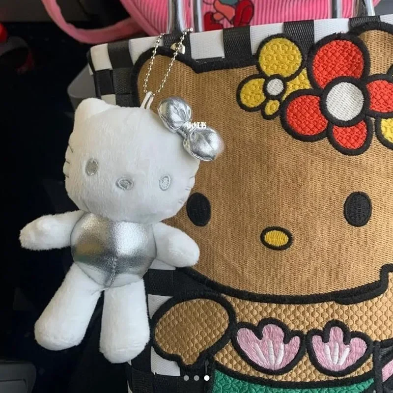 

Vintage Hello Kitty Plush Toy Pendant Y2k Western Cowboys Kitty Keychain Bag Pendant Cute Sanrio KT Cat Anime Collection Gift