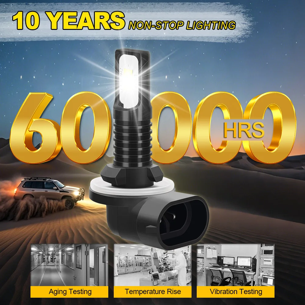 Canbus LED 안개 전구 20000LM 고전력 플러그 앤 플레이 자동차 안개 램프 12V For Hyundai Accent 2000-2013 2014 2015 2016 2017