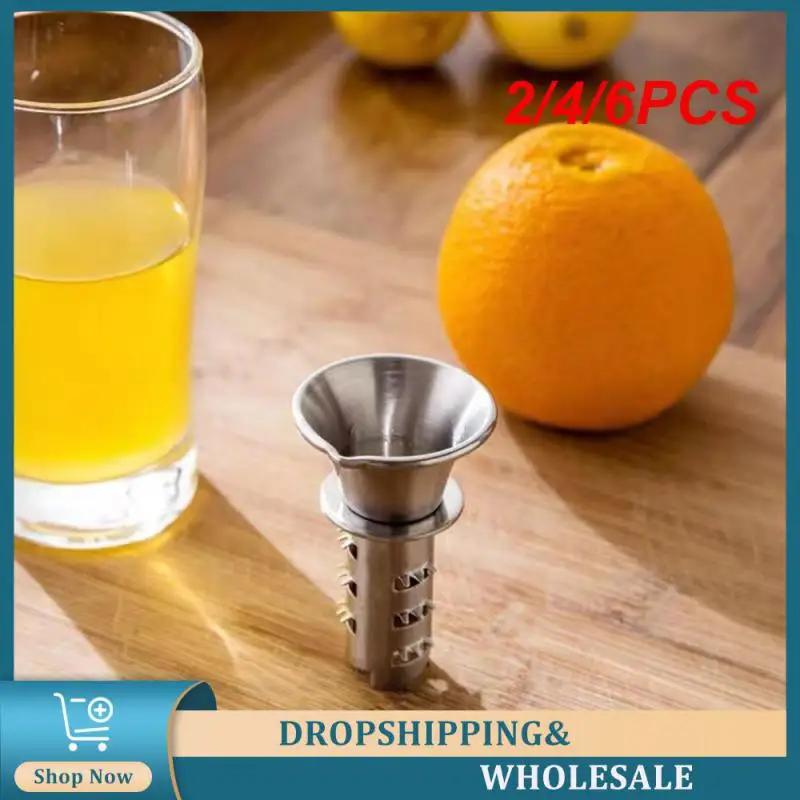 

2/4/6PCS Lemon Pour Tip Juicer Stainless Steel Kitchen Tools Fruit Juicer Save Effort Citrus Juicer Mini Vegetable Tools