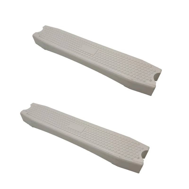 

2Piece Swimming Floor Step Tread Fittings Entrance Stairs Ground Escalator Treads Swimming Pool Fittings White