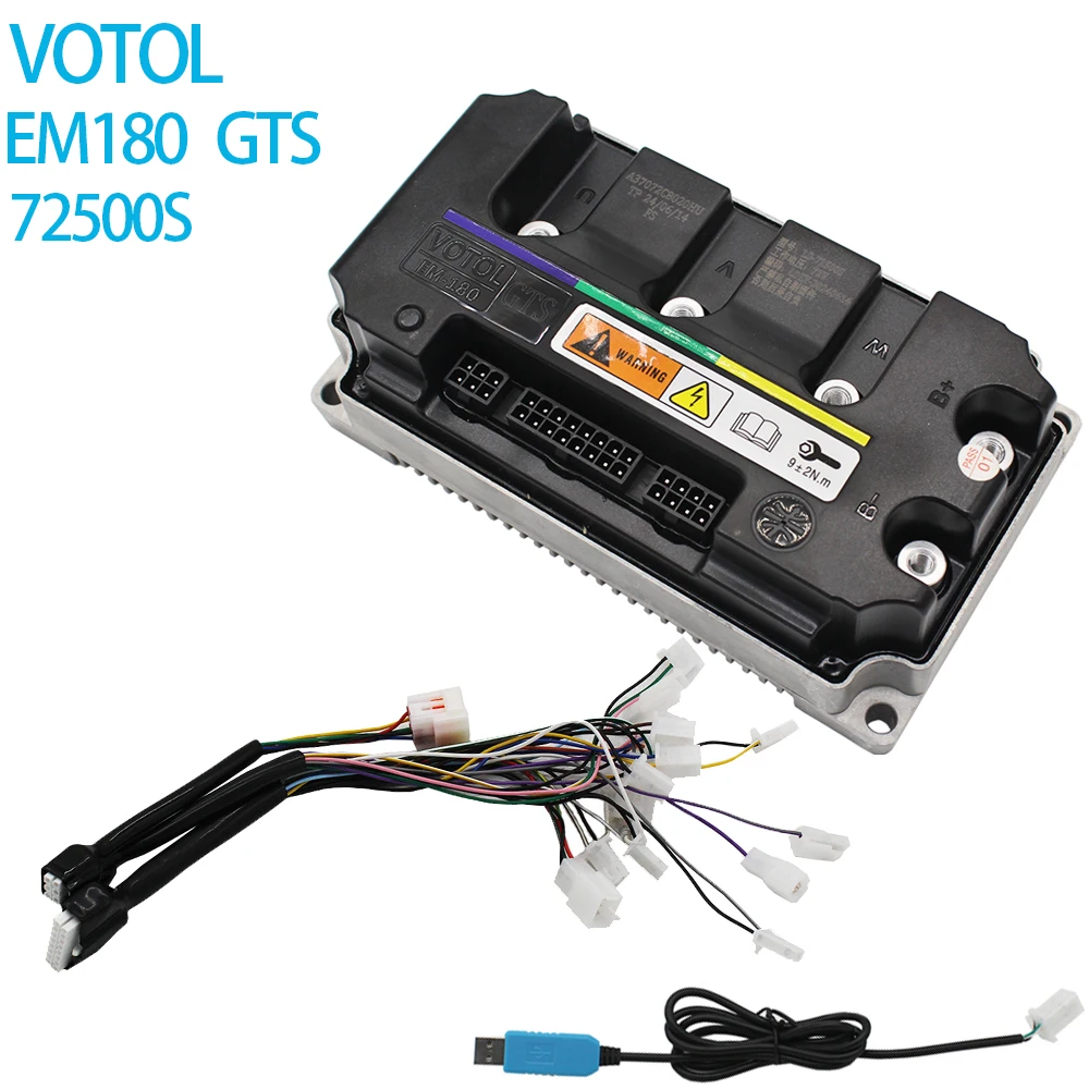 Electronic Speed Controller VOTOL EM180GTS 72500S 200A 3-5kw brushless DC Controller QS Motor Electric motorcycle Motor scooter Intelligent programmable