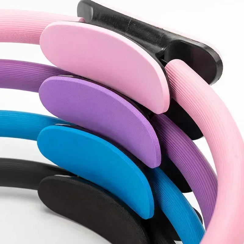 Yoga Fitness Ring Circle Pilates Women Girl Exercise Home Resistance elasticity Yoga Ring Circle Gym Workout Pilates Accessories yoga circle pilates ring