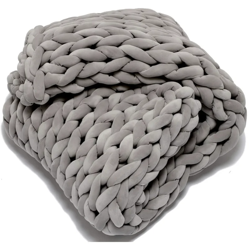 0.5KG/1KG Velvet Diameter 3cm Thick Bulky Chunky Yarn Hand Knitting Woven Thread Basket Blanket Carpets Giant Yarn DIY 4